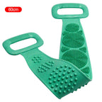 Long silicone bath brush