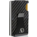 Carbon Fiber Money Clip Card Case – RFID Blocking, Holds 12 Cards