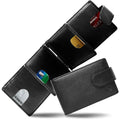 Leather Bifold Wallet – Removable Money Clip, Snap Closure