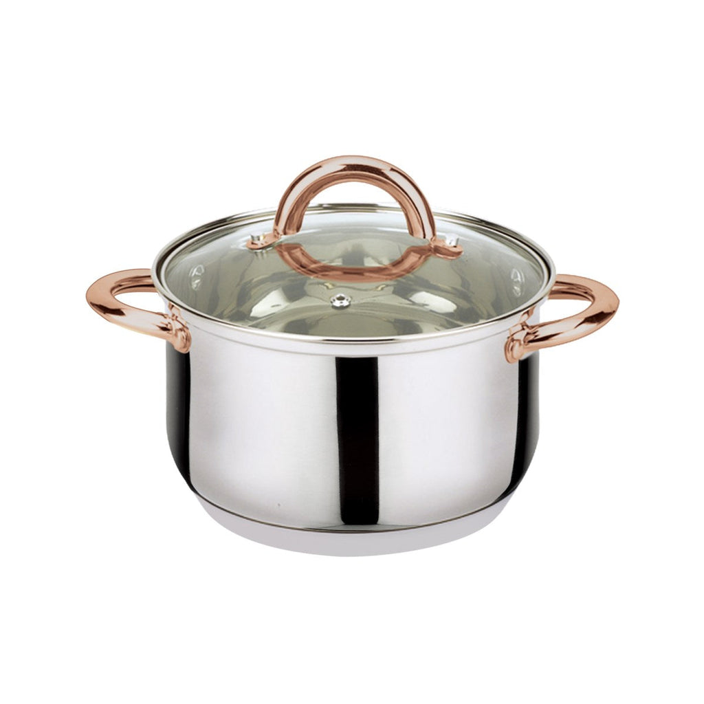 6-Piece Stainless Steel Casserole Set Pots and Lids