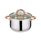 6-Piece Stainless Steel Casserole Set Pots and Lids