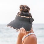 Leopard Trim Foldable Bow Visors