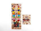 Crimson Pulse: Hand-Painted Terracotta Heart Jewelry Set