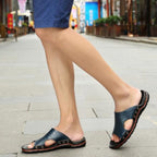 Men's Vintage Genuine Cow Leather Beach Sandals