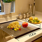 Rolling Over-Sink Dish Drying Rack