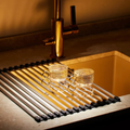 Rolling Over-Sink Dish Drying Rack