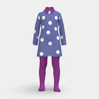 Halloween Costume Polka Dot Dress Wig Cosplay Outfit