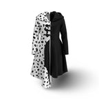 Halloween Costume Spotted Dress Cape Cosplay Outfit