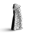 Halloween Costume Spotted Dress Cape Cosplay Outfit