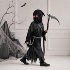 Halloween Costumes Grim Reaper Hooded Robe Set
