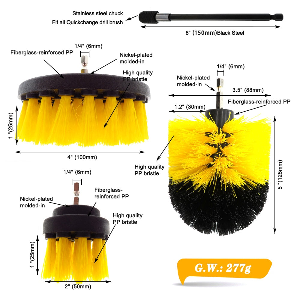 Drill Brush Pad Sponge Kit