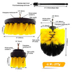 Drill Brush Pad Sponge Kit