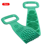 Long silicone bath brush