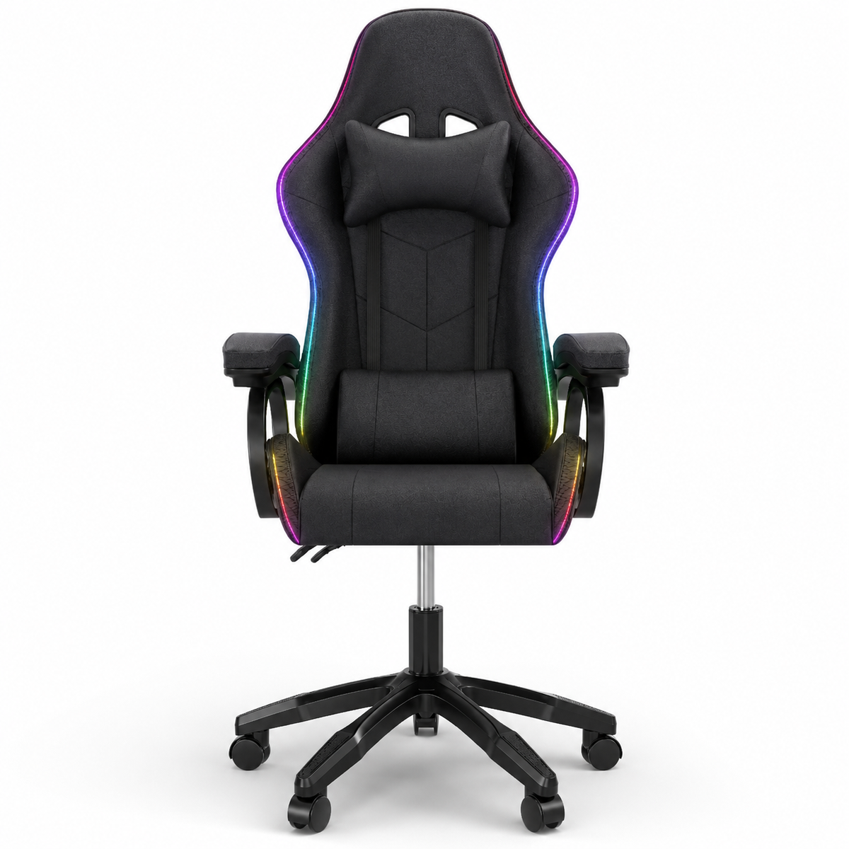 High Back Gaming Chair Rgb Recline Headrest Lumbar Support