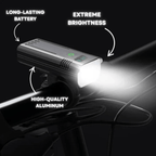 5000 Lumen Bike Light with 12 LEDs & USB-C Rechargeable Battery