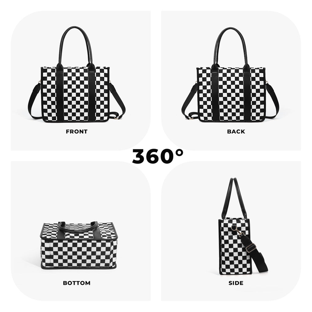 Dallas Checkered Tote