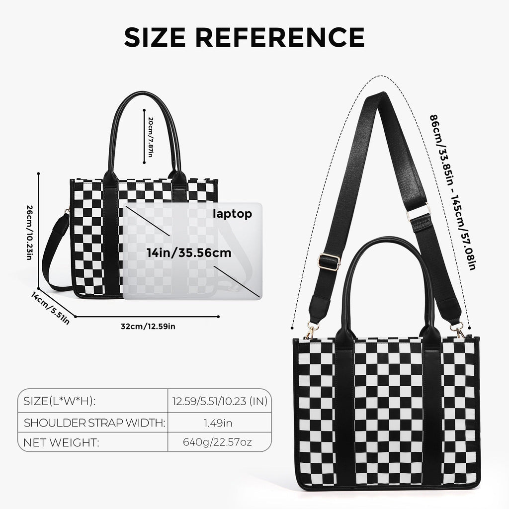 Dallas Checkered Tote