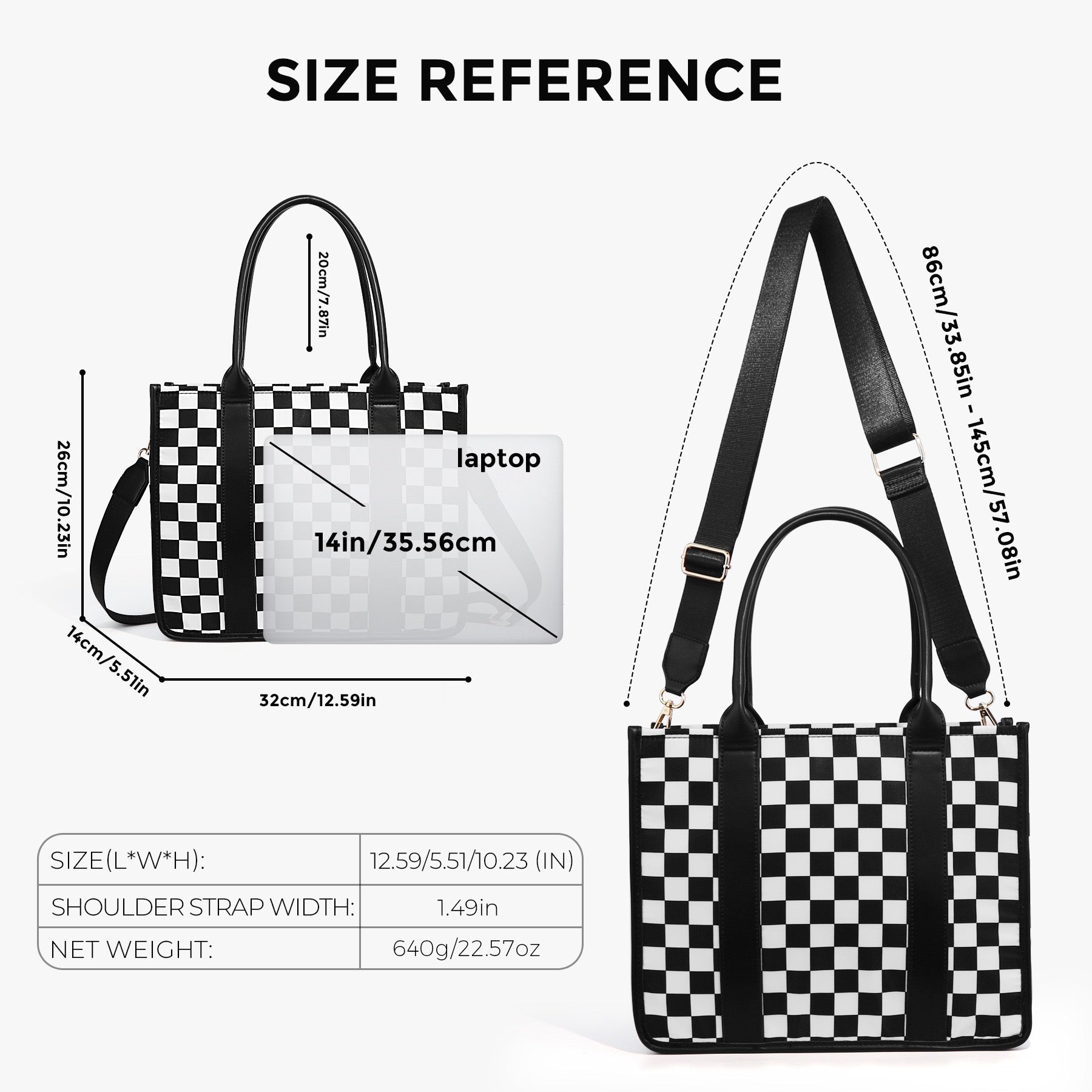 Dallas Checkered Tote