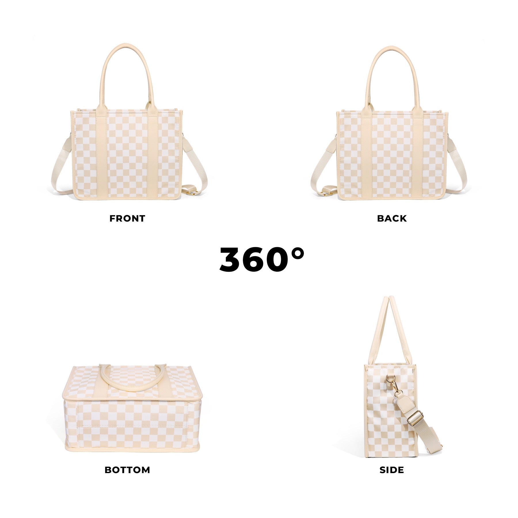 Dallas Checkered Tote