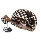 Kaylee Mixed Media Double Zip Crossbody Sling Bag