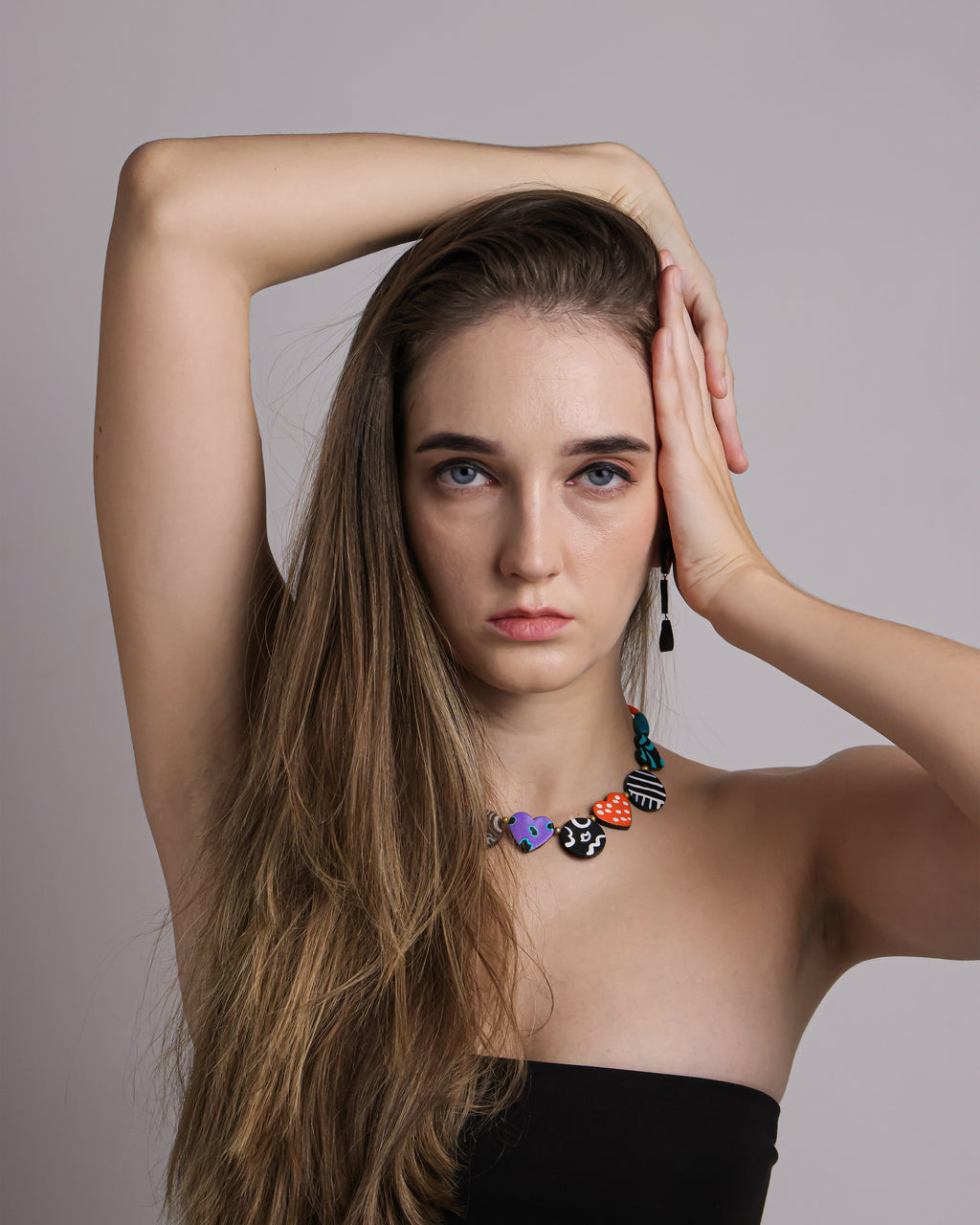 Petal & Slate: Minimalist Terracotta Heart Duo