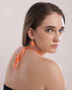 Mandarin Orange Terracotta Clay Jewelry Set