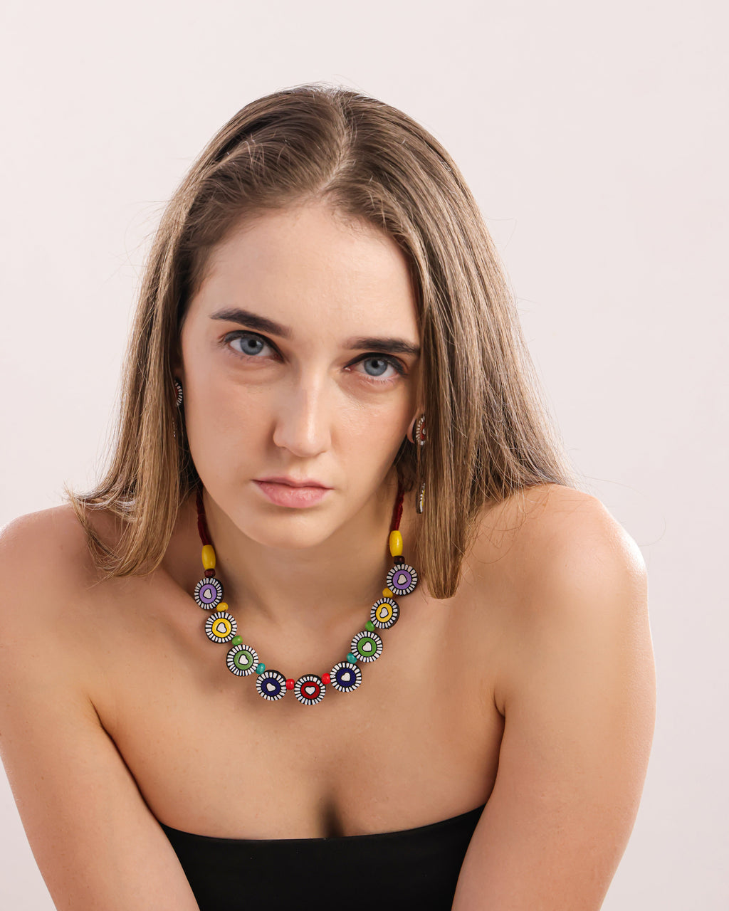 Handcrafted Terracotta Necklace & Statement Earrings | Timeless Earthy Elegance