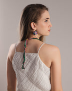 Beachy Boho Clay Necklace & Earrings Set
