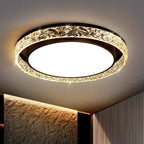Crystal Halo LED Ceiling Light | Remote Dimmable Flush Mount