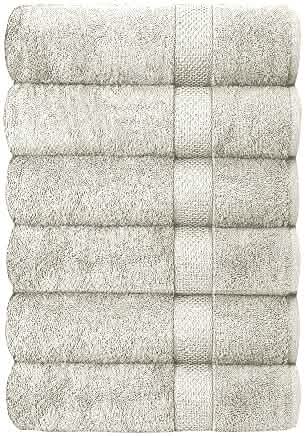6-Piece Hotel & Spa 100% Cotton Bath Towel Set