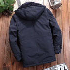 Multi-pocket padded fleece jacket
