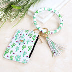 Key Ring ID Wallet Zip Bracelet