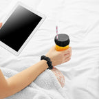 Reusable Anti-Spike Scrunchie Drink Mug Glass Cover Cap Headband with Straw Hole for Covering Drinks Party, Club, Disco