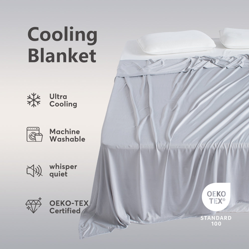 KASENTEX Summer Cooling Blanket, Silky Ultra Soft Breathable Bedding, Hypoallergenic All Season Lightweight Blankets
