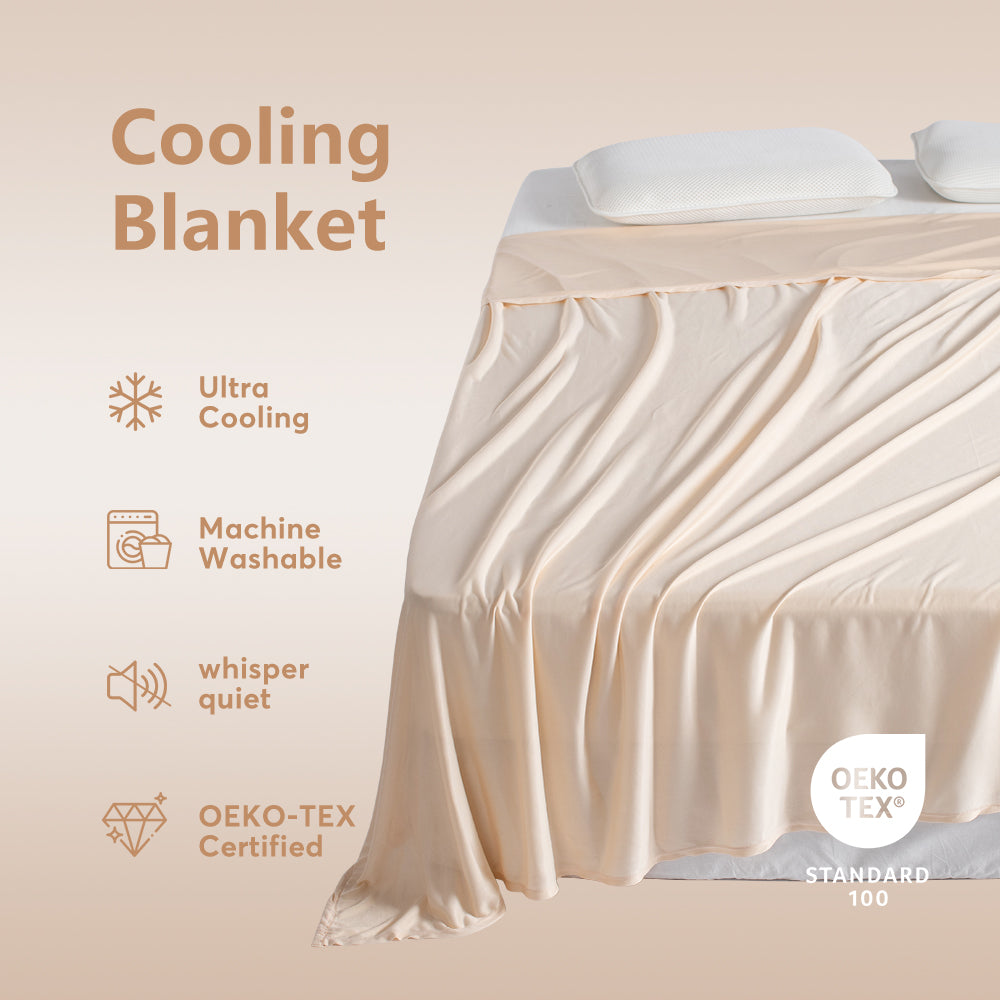 KASENTEX Summer Cooling Blanket, Silky Ultra Soft Breathable Bedding, Hypoallergenic All Season Lightweight Blankets