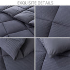 Kasentex Ultra Soft All Season Down Alternative Reversible Comforter, Twin, Queen, King, Room Decor, Graduation Gifts