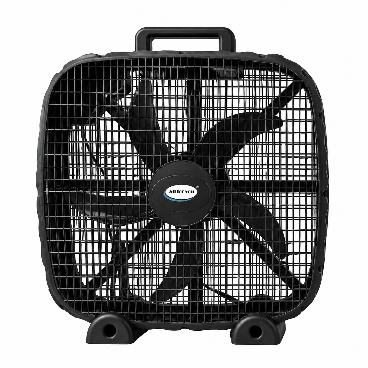 20-Inch 3-Speed Box Fan – Portable Bedroom Fan with Carry Handle, 5-Blade Powerful Airflow & Lightweight Design