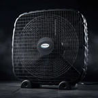 20-Inch 3-Speed Box Fan – Portable Bedroom Fan with Carry Handle, 5-Blade Powerful Airflow & Lightweight Design