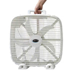 20-Inch 3-Speed Box Fan – Portable Bedroom Fan with Carry Handle, 5-Blade Powerful Airflow & Lightweight Design