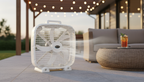 20-Inch 3-Speed Box Fan – Portable Bedroom Fan with Carry Handle, 5-Blade Powerful Airflow & Lightweight Design