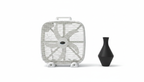 20-Inch 3-Speed Box Fan – Portable Bedroom Fan with Carry Handle, 5-Blade Powerful Airflow & Lightweight Design