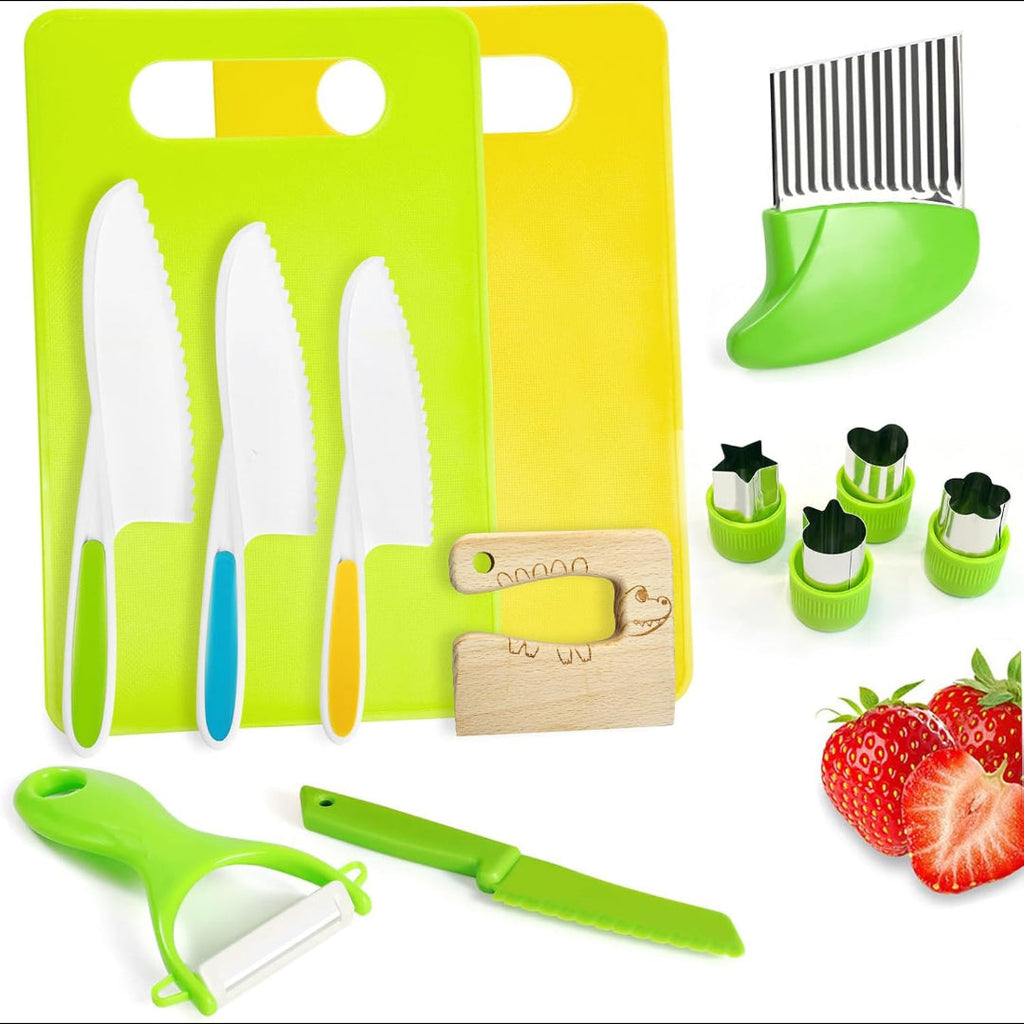 Kids Knife Set Toddler Cooking Utensils Kitchen Tools