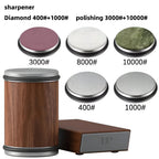 Knife Sharpener Rolling Wheel Dual Angle Steel Edge Tool