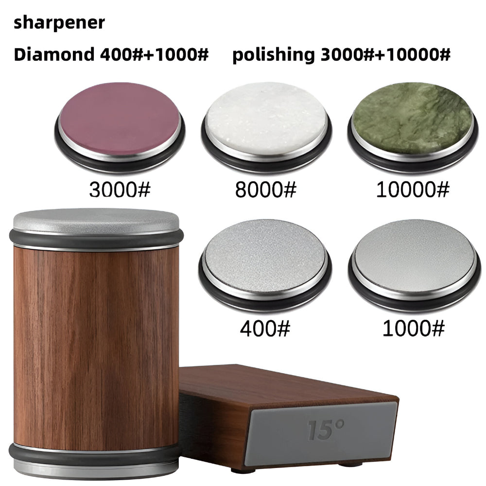 Knife Sharpener Rolling Wheel Dual Angle Steel Edge Tool