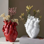 Bamboo & Wood Lively Heart-Shaped Vase