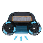 Manual 2-in-1 Broom with Rotating Brush
