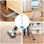 Manual 2-in-1 Broom with Rotating Brush