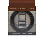 Leather Reversible 3-in-1 Belt – Two Colors, One Buckle