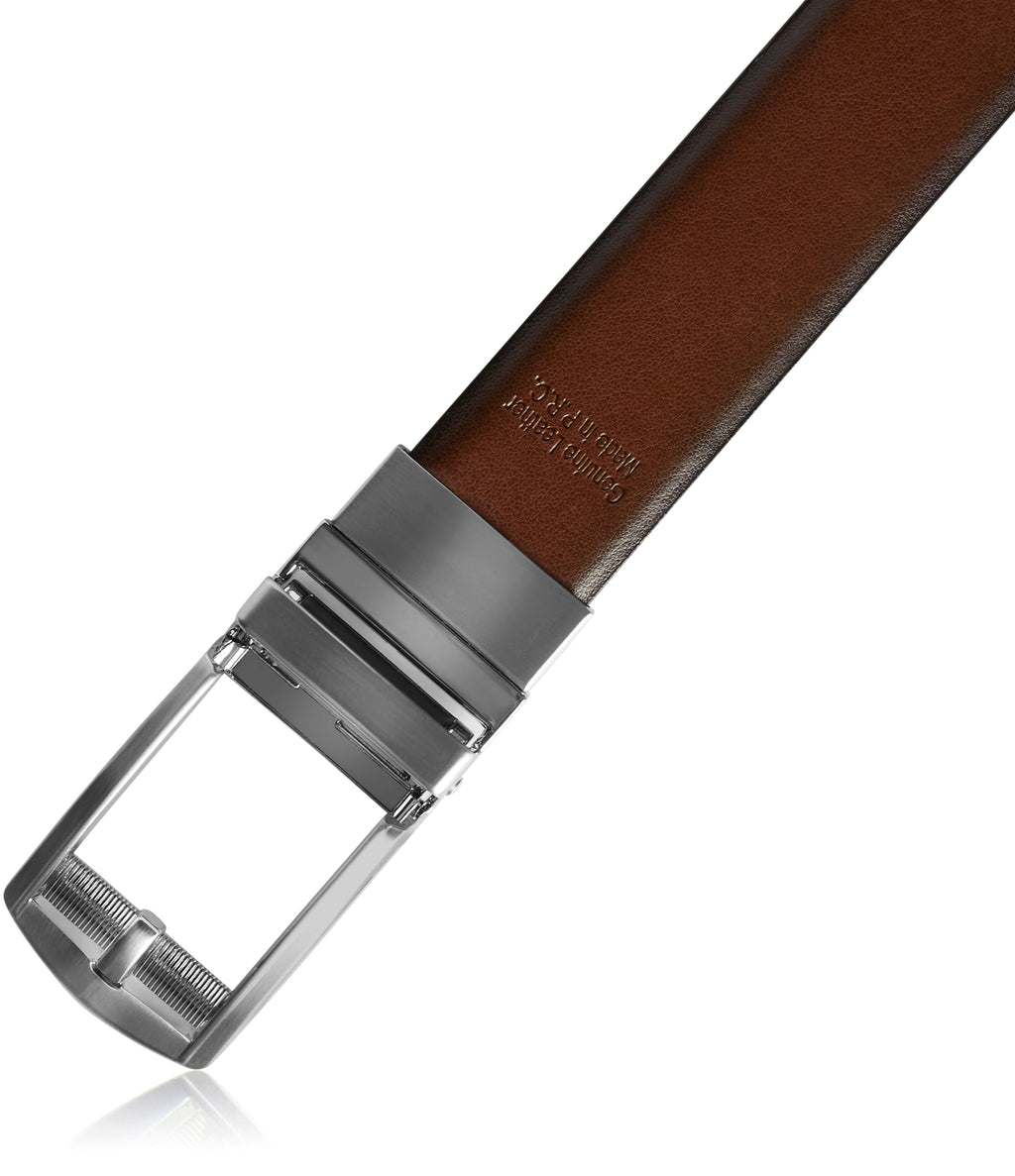 Leather Reversible 3-in-1 Belt – Two Colors, One Buckle