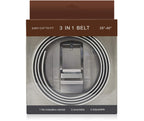Leather Reversible 3-in-1 Belt – Two Colors, One Buckle